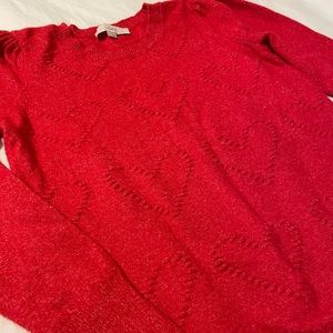 Loft Valentine’s heart sweater